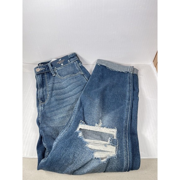 Hollister Ultra High Rise Mom Jeans Women's Size 3S W26 x L25 BRAND NEW - Picture 4 of 5